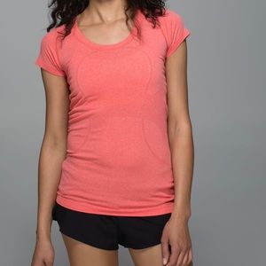 Lululemon Coral Swiftly Tech Tee - Size 4